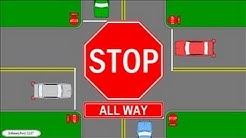 Who Has The Right Of Way At A All Way Stop/ Multi Way/ 4 Way Learn Traffic Signs Rules Of The Road